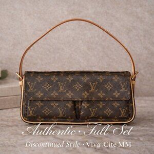 Louis Vuitton Viva-Cite MM Monogram Shoulder Bag | Full Set | Authentic | Rare